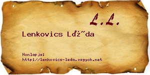 Lenkovics Léda névjegykártya